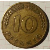 ФРГ 10 пфеннигов 1950 G