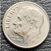 10 центов  ( дайм ) 2022 D США