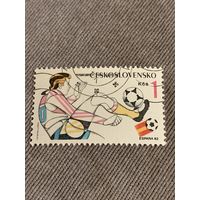 Чехословакия 1982. Чемпионат мира по футболу Испания-82. Марка из серии