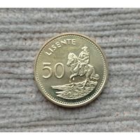 Werty71 Лесото 50 лисенте 2018 центов Всадник 1 2