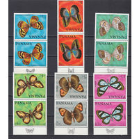 Фауна. Бабочки. Панама. 1968. 6 марок в тет-бешах. Michel N 1056-1061 (34,0 е)