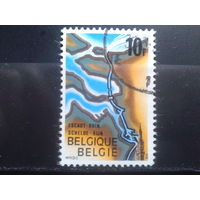 Бельгия 1975 Водный канал, карта
