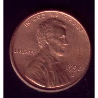 1 цент 1990 год D США