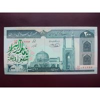 Иран 200 риалов 1997 UNC (с надпечаткой)