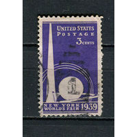 США - 1939 - Всемирная выставка в Нью-Йорке - [Mi. 448] - полная серия - 1 марка. Гашеные.  (Лот 67CS)