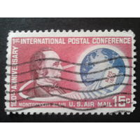 США 1963 авиапочта, межд. почтовая конференция