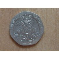 Великобритания - 20 пенсов - 2001