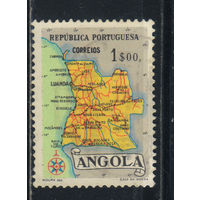 Португалия Заморская провинция Ангола 1955 Карта Стандарт #395
