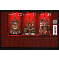 2023 Польша религия христианство традиции Краковские шопки --- рождественский вертеп 3х-марки **
