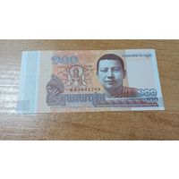 100 риэлей 2014 года Камбоджи с рубля**1388