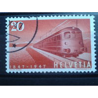 Швейцария, 1947, 100 лет железным дорогам