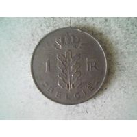 Монеты.Европа.Бельгия 1 Франк 1967.