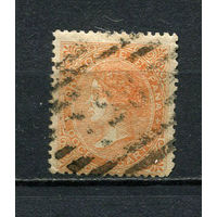 Испания (Королевство) - 1867 - Королева Изабелла II 12Cs - [Mi.82b] - 1 марка. Гашеная.  (Лот 67BZ)