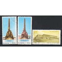 Мемориальный комплекс на горе Мансудэ КНДР 1973 год  3 марки
