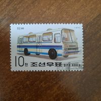 КНДР 1992. Городской автобус. Марка из серии