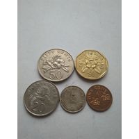 Монеты Сингапура.