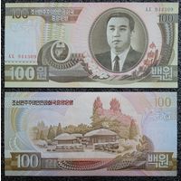 100 вон КНДР 1992 г. UNC (Северная Корея)