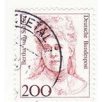 Берта фон Саттнер (1843-1914), австрийский писатель 1991 год