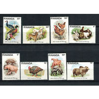 Руанда - 1978 - Домашние животные. Год земледелия - [Mi. 966-973] - полная серия - 8 марок. MNH.