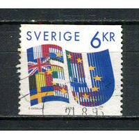 Швеция - 1995 - Принятие Швеции в Европейский Союз - [Mi. 1880] - полная серия - 1 марка. Гашеная.  (Лот 83Dv)