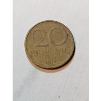 ГДР 20 пфеннигов 1971 года .