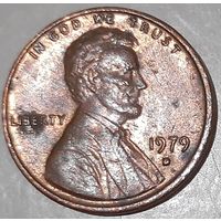 США 1 цент, 1979 Lincoln Cent Отметка монетного двора: "D" - Денвер (14-13-11)