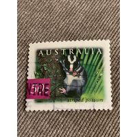 Австралия 2003. Млекопитающие. Striped possum. Марка из серии