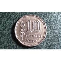 10 песо 1963. Аргентина. (2)