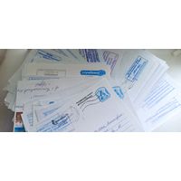 Конверты, прошедшие почту с печатями лидских организаций. Более 250 шт.