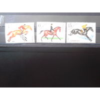 1982 Конный спорт**, породы лошадей. Полная серия