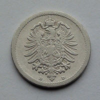 Германия - Германская империя 5 пфеннигов. 1875. D