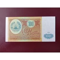 Таджикистан 100 рублей 1994 UNC