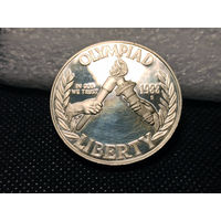 Монета 1 доллар 1988 года. США  XXIV летние Олимпийские Игры . СЕРЕБРО.