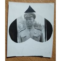Фото военного с орденом. 5.5х6.5 см