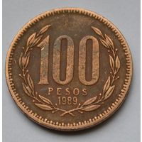 Чили 100 песо, 1989 г.