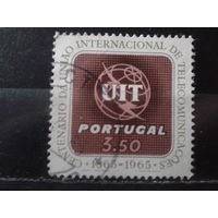 Португалия 1965 100 лет союзу электросвязи Михель-1,5 евро гаш