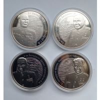 Комплект монет 2010 г Операция Багратион (Рокоссовский,Захаров,Черняховский,Ба грамян)