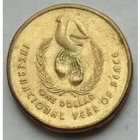 Австралия 1 доллар 1986 г. Международный год мира