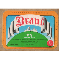 Этикетка пива Branc Чехия Е502