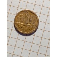 Южная Африка 10 центов 2010 года .