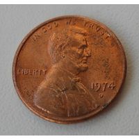 1 цент США 1974 г.в. D