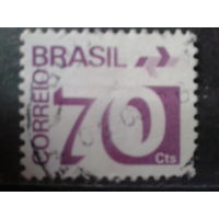 Бразилия 1975 Стандарт, цифры 70