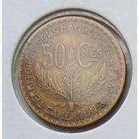 Камерун Французский 50 сантимов 1924 г. В холдере