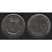 Люксембург km55 1 франк 1978 год (f