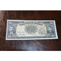 Филиппины 20 песо образца 1949 года AUNC p137e