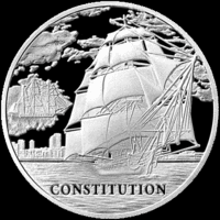 Конститьюшн (Constitution) Серия Парусные корабли 20 рублей 2010 год