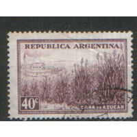 Марка Аргентина 1936г. "Сахарный тростник"
