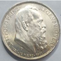 3 марки 1911 Бавария. 90 лет Луитпольду