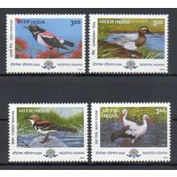 Птицы Индия 2000 год серия из 4-х марок
