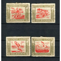 Австралия - 1956 - Олимпийские игры - 4 виньетки. MH, Чистые без клея.  (LOT Y1)